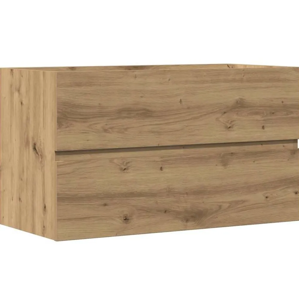 vidaXL Armario pared baño madera ingeniería artisian 80x38,5x45 cm artisian oak