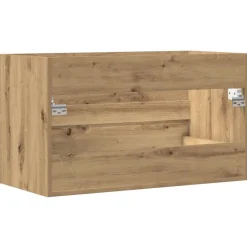 vidaXL Armario pared baño madera ingeniería artisian 80x38,5x45 cm artisian oak