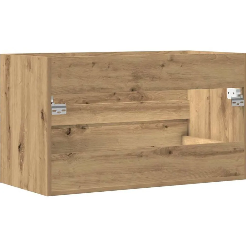 vidaXL Armario pared baño madera ingeniería artisian 80x38,5x45 cm artisian oak