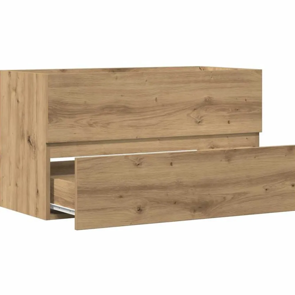 vidaXL Armario pared baño madera ingeniería artisian 80x38,5x45 cm artisian oak