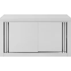 vidaXL Armario pared de cocina puertas correderas acero 90x40x50 cm Discount