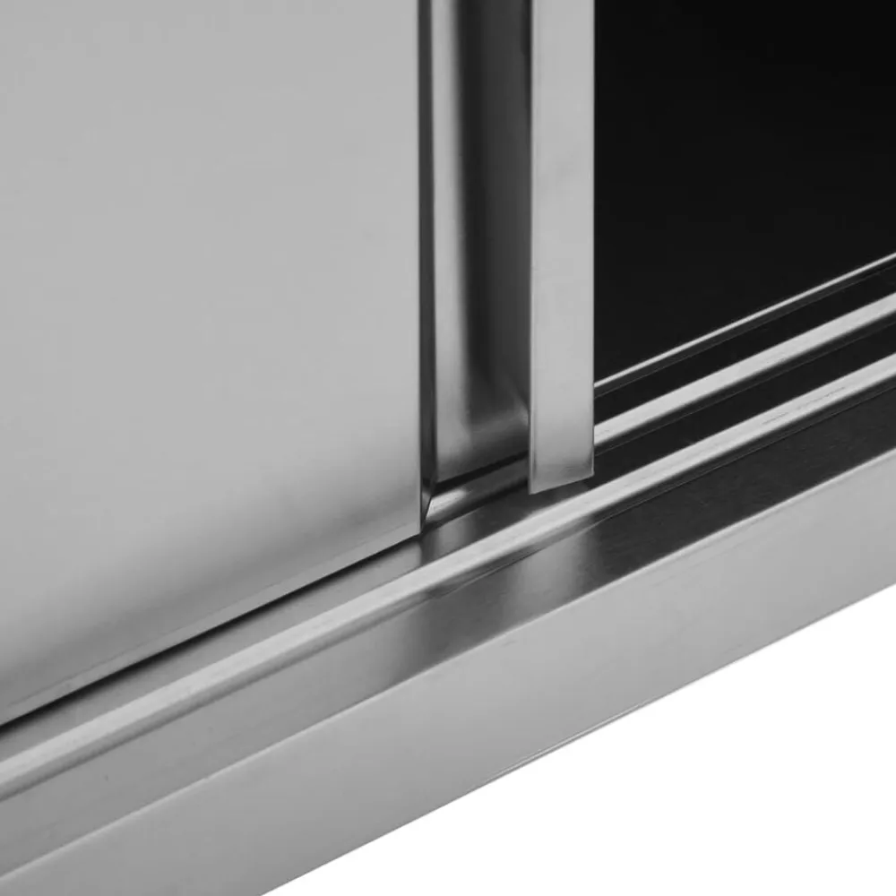 vidaXL Armario pared de cocina puertas correderas acero 90x40x50 cm Discount