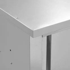 vidaXL Armario pared de cocina puertas correderas acero 90x40x50 cm Discount