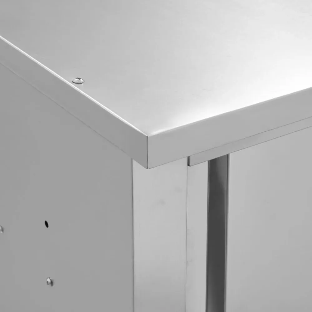 vidaXL Armario pared de cocina puertas correderas acero 90x40x50 cm Discount