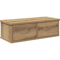 vidaXL Estanterías-Armario pared madera de ingeniería roble artesano 60x26x18,5 cm