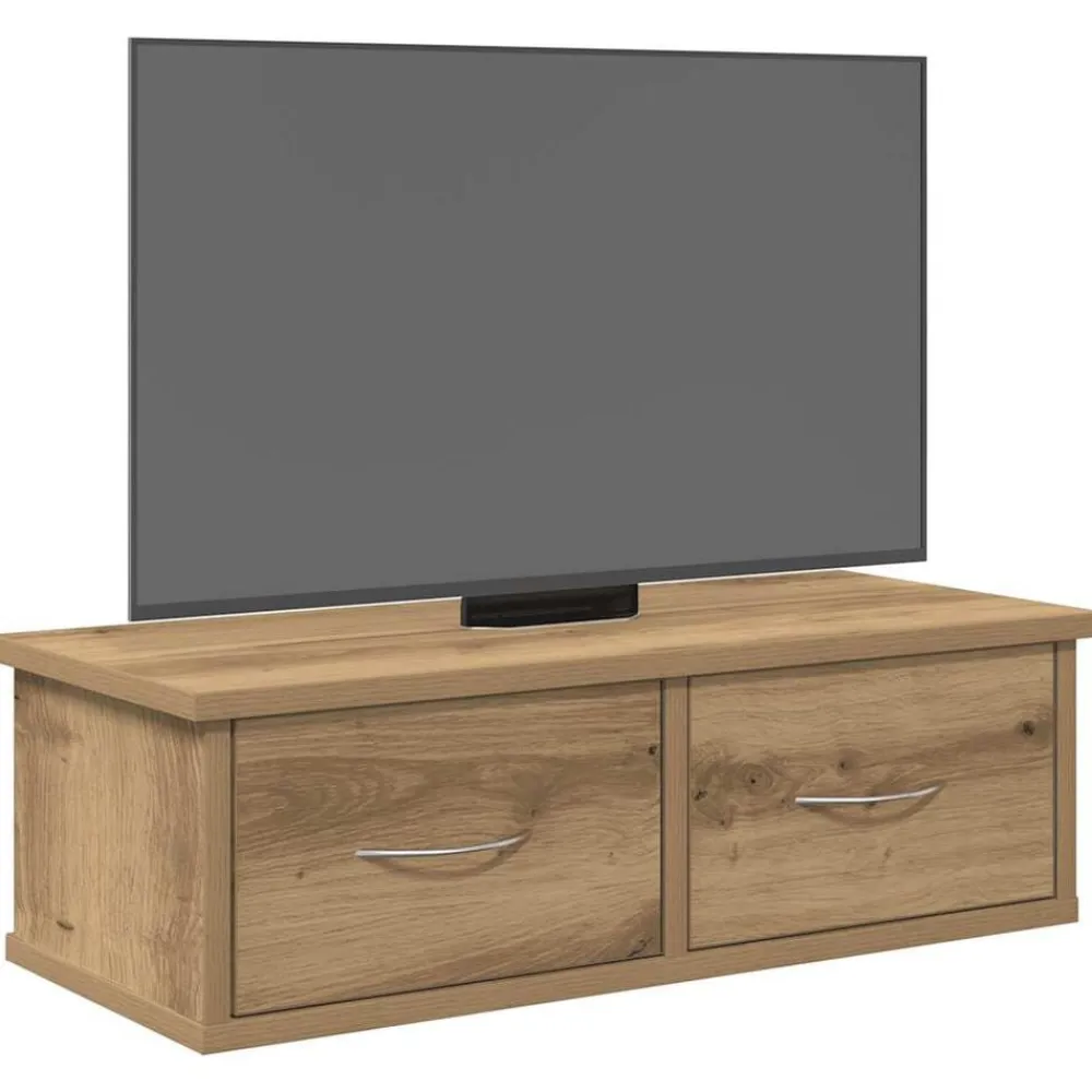 vidaXL Estanterías-Armario pared madera de ingeniería roble artesano 60x26x18,5 cm