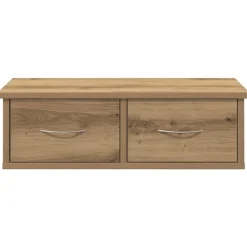 vidaXL Estanterías-Armario pared madera de ingeniería roble artesano 60x26x18,5 cm
