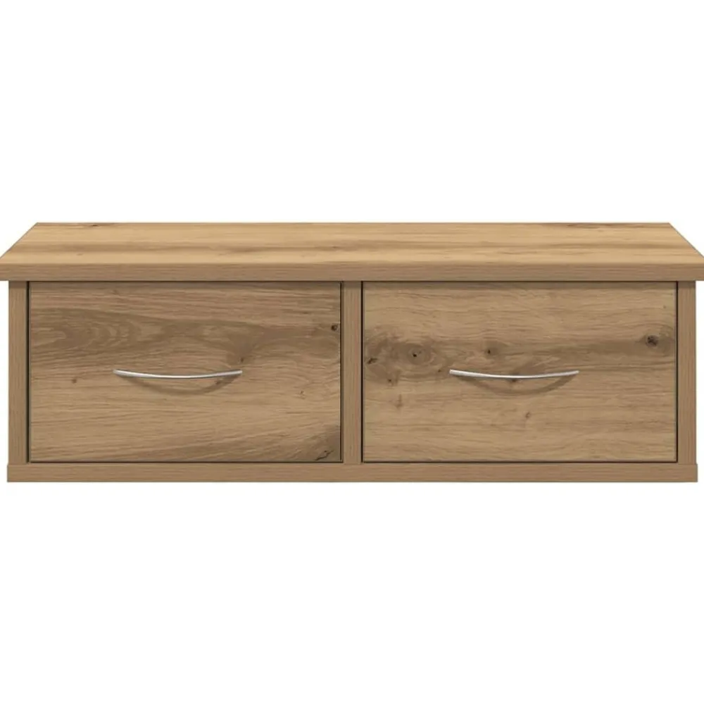 vidaXL Estanterías-Armario pared madera de ingeniería roble artesano 60x26x18,5 cm