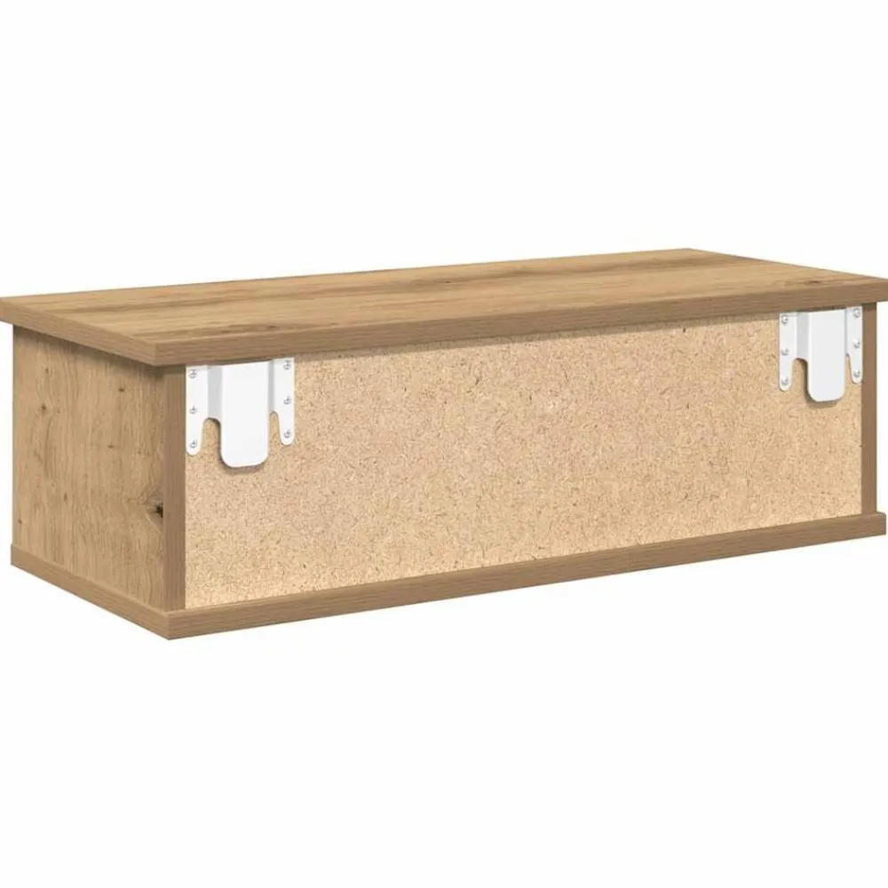vidaXL Estanterías-Armario pared madera de ingeniería roble artesano 60x26x18,5 cm
