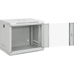 vidaXL Armario rack de red de pared 9U 19" IP20 53x40x45 cm Gris Sale