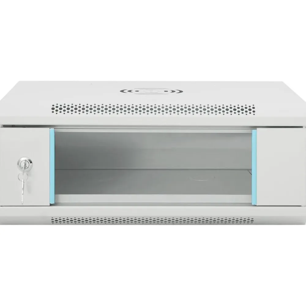 vidaXL Armario rack de servidores de pared 4U 19" IP20 53x40x21 cm Gris Outlet