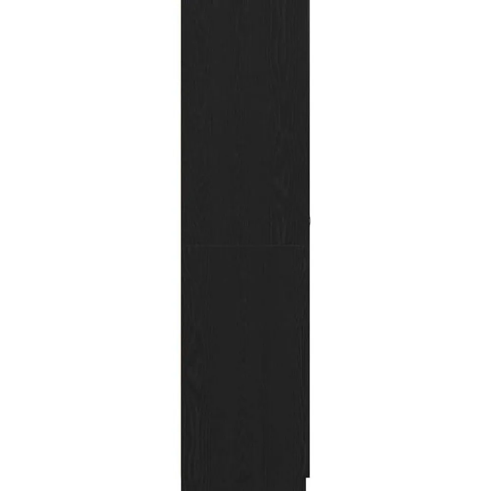 vidaXL Armario 90 x 52 x 200 cm Madera contrachapada Roble negro New