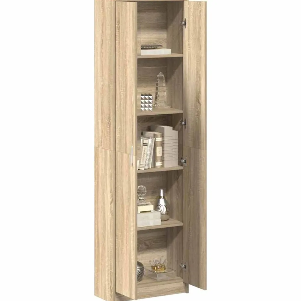 vidaXL Armarios Y Almacenamiento-Armario 55 x 25 x 189 cm Madera de ingeniería