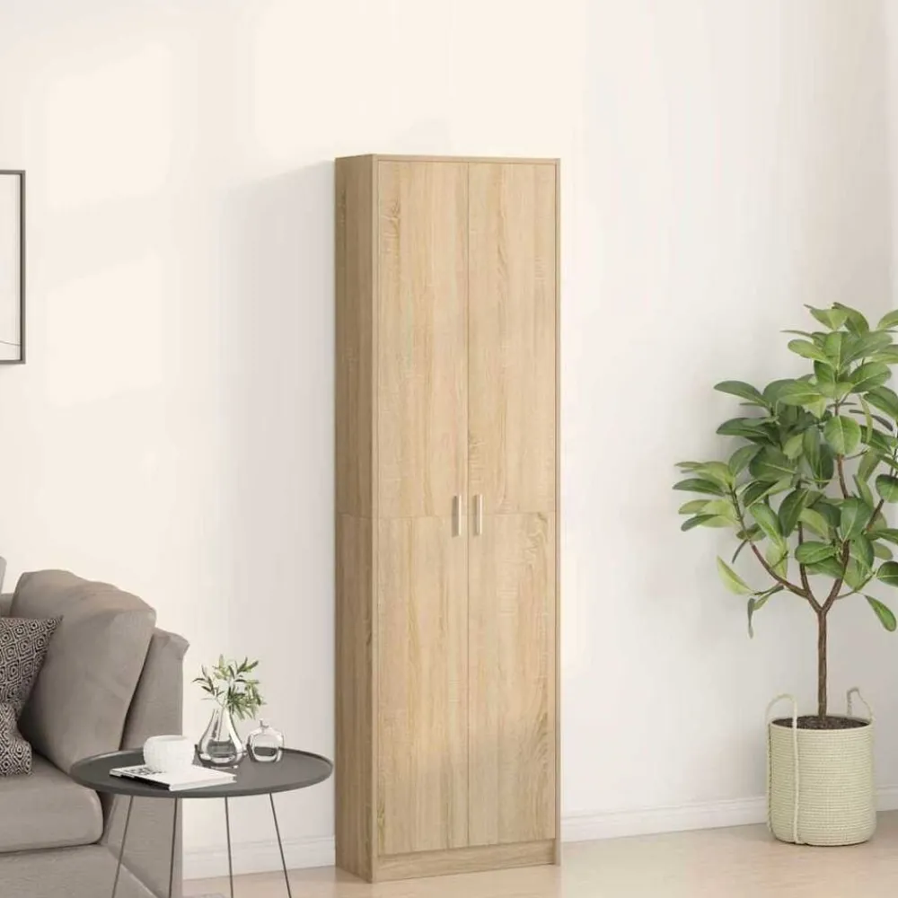 vidaXL Armarios Y Almacenamiento-Armario 55 x 25 x 189 cm Madera de ingeniería