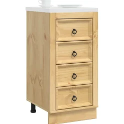 vidaXL Armarios Y Almacenamiento-Armario SKI Marrón Miel 40 x 46 x 81 cm Madera de pino macizo
