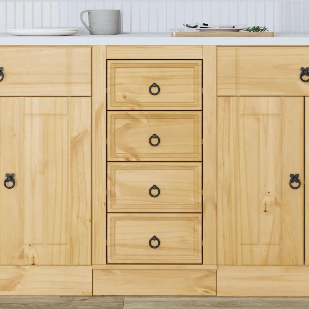 vidaXL Armarios Y Almacenamiento-Armario SKI Marrón Miel 40 x 46 x 81 cm Madera de pino macizo