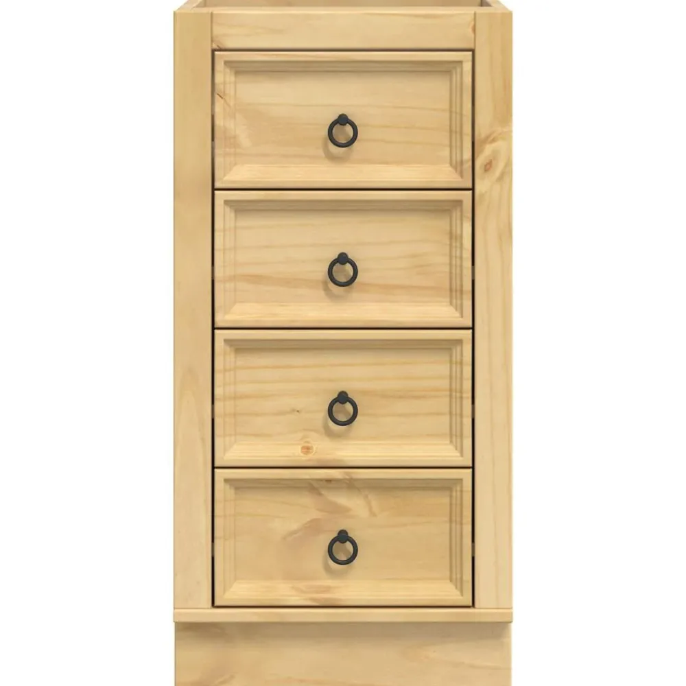 vidaXL Armarios Y Almacenamiento-Armario SKI Marrón Miel 40 x 46 x 81 cm Madera de pino macizo