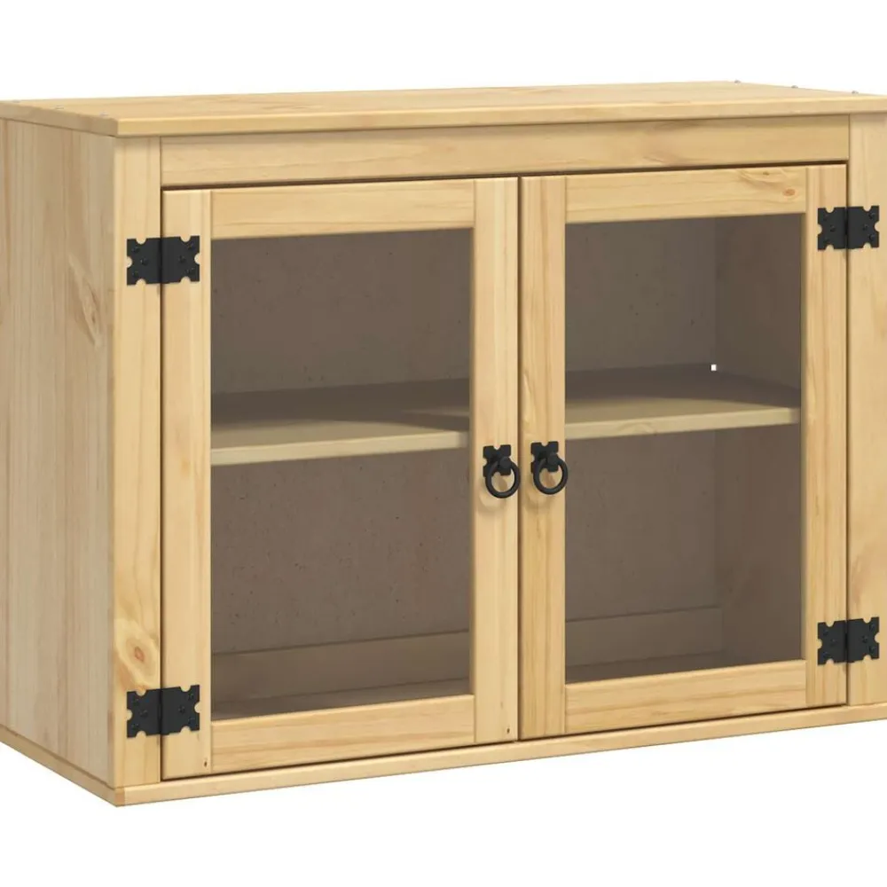 vidaXL Armarios Y Almacenamiento-Armario SKI Marrón Miel 60 x 32 x 40 cm Madera de pino macizo