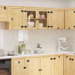 vidaXL Armarios Y Almacenamiento-Armario SKI Marrón Miel 60 x 32 x 40 cm Madera de pino macizo