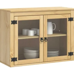 vidaXL Armarios Y Almacenamiento-Armario SKI Marrón Miel 60 x 32 x 40 cm Madera de pino macizo