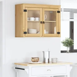 vidaXL Armarios Y Almacenamiento-Armario SKI Marrón Miel 60 x 32 x 40 cm Madera de pino macizo