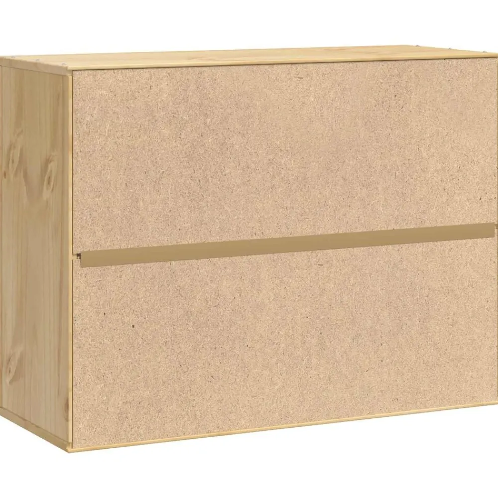 vidaXL Armarios Y Almacenamiento-Armario SKI Marrón Miel 60 x 32 x 40 cm Madera de pino macizo