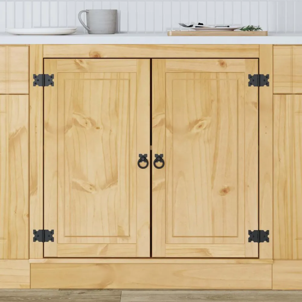 vidaXL Armarios Y Almacenamiento-Armario SKI Marrón Miel 80 x 46 x 81,5 cm Madera de pino macizo