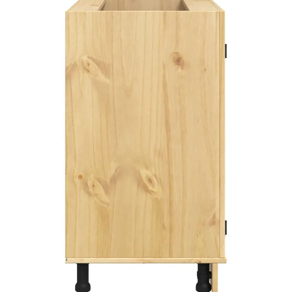vidaXL Armarios Y Almacenamiento-Armario SKI Marrón Miel 80 x 46 x 81,5 cm Madera de pino macizo