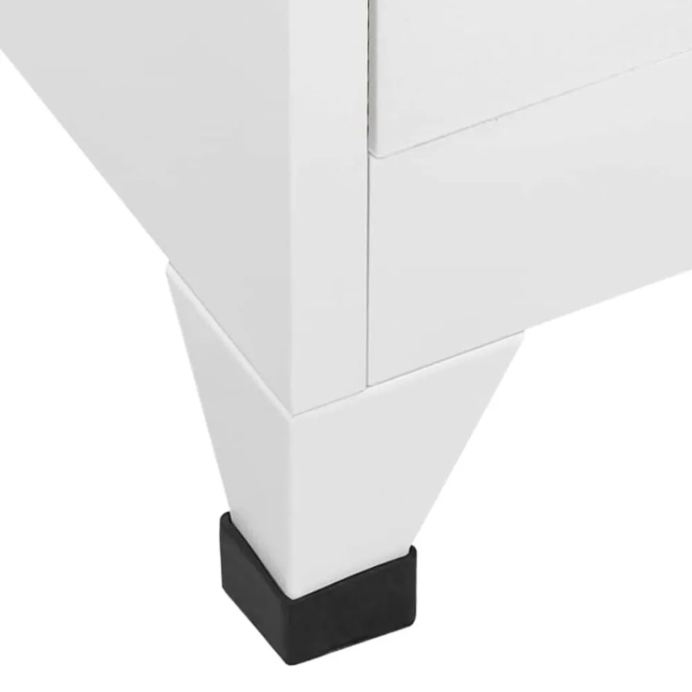 vidaXL Armario taquilla con 4 compartimentos 38x45x180 cm Gris Sale