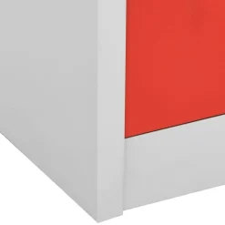 vidaXL Armarios Y Almacenamiento-Armario taquilla de acero 90x45x92,5 cm