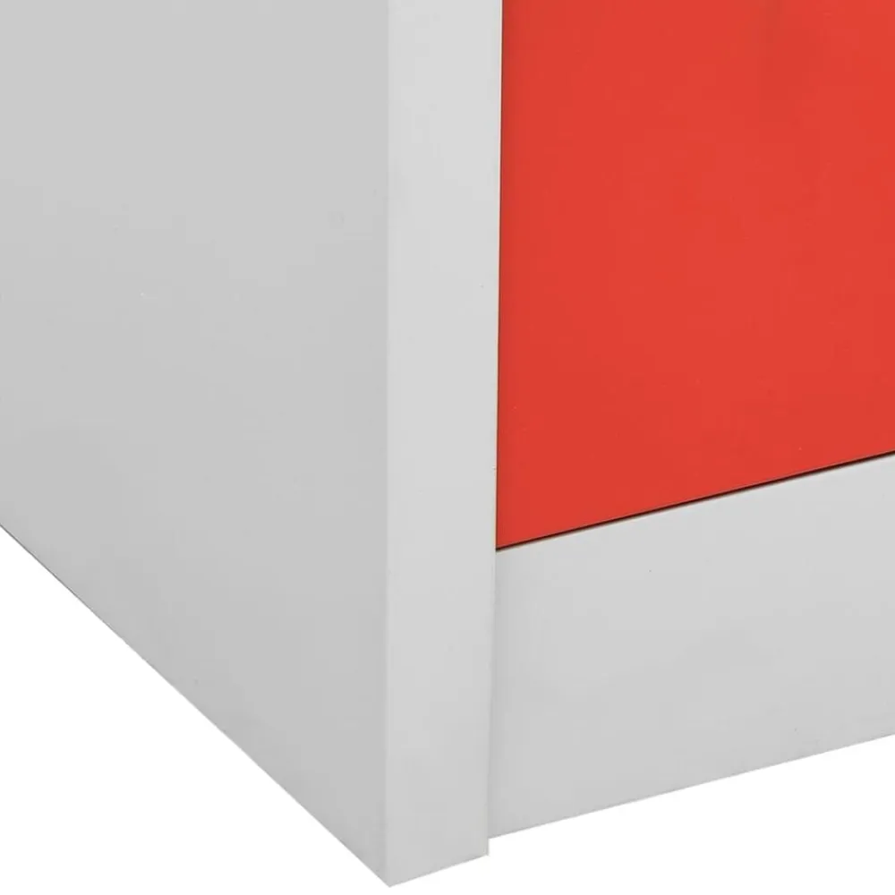 vidaXL Armarios Y Almacenamiento-Armario taquilla de acero 90x45x92,5 cm