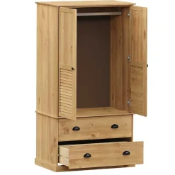 vidaXL Armarios Y Almacenamiento-Armario VIGO madera maciza de pino 90x55x170 cm