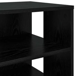 vidaXL Armario Zapatero 2 pcs Madera de ingeniería Roble negro Hot