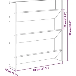 vidaXL Armario Zapatero 2 pcs Roble artesanal 85 x 18 x 90 cm Roble artisan Outlet