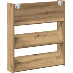 vidaXL Armario Zapatero 2 pcs Roble artesanal 85 x 18 x 90 cm Roble artisan Outlet