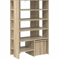 vidaXL Armario Zapatero 2 pcs Madera de ingeniería Roble Sonoma Clearance