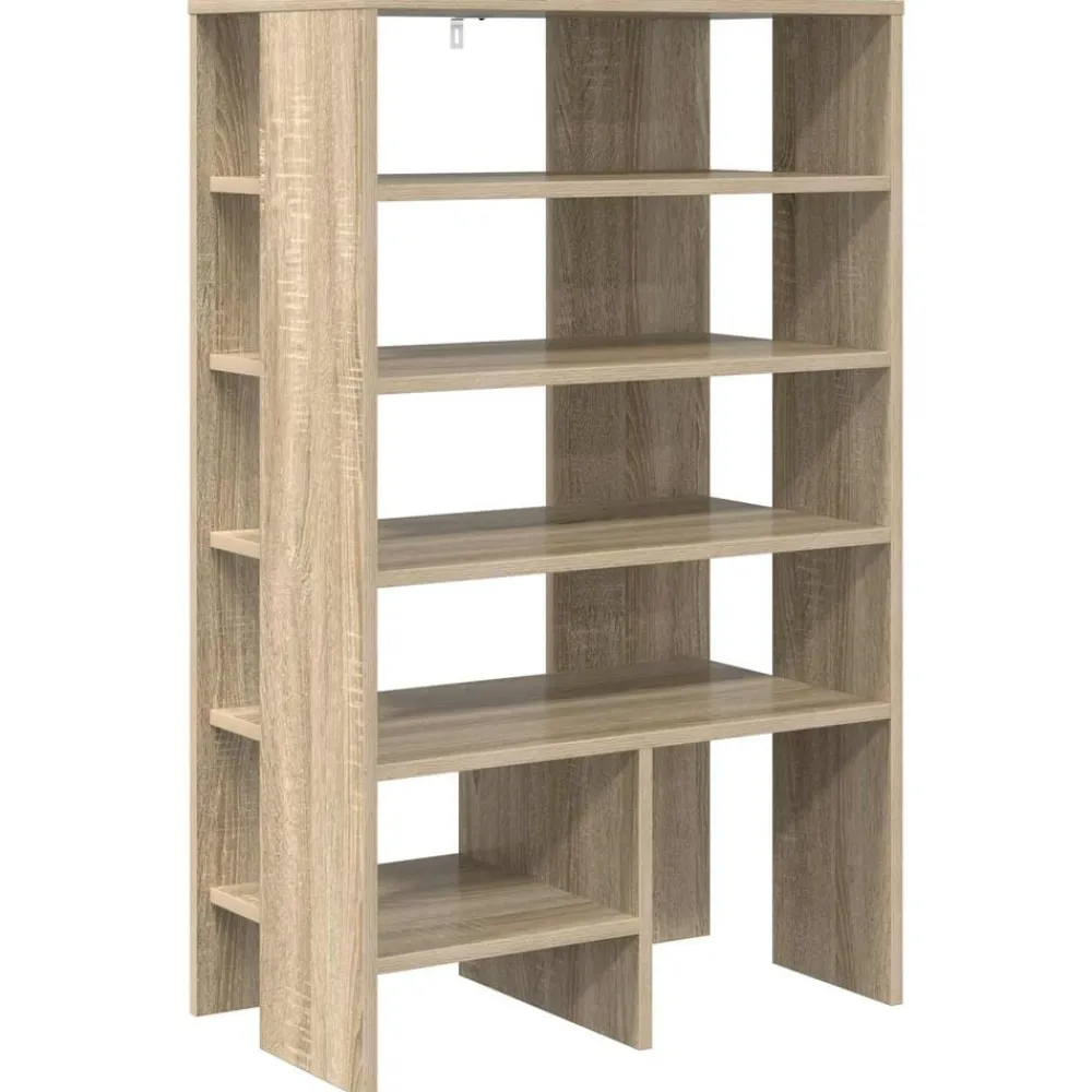 vidaXL Armario Zapatero 2 pcs Madera de ingeniería Roble Sonoma Clearance