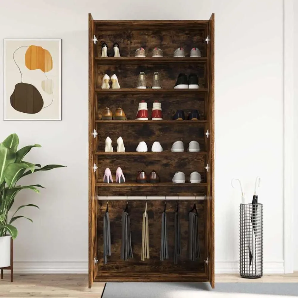 vidaXL Productos Del Hogar-Armario Zapatero con estante 80 x 39 x 178 cm
