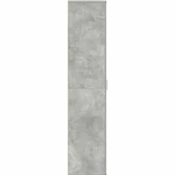 vidaXL Productos Del Hogar-Armario Zapatero con estante Gris Concreto 80 x 39 x 178 cm