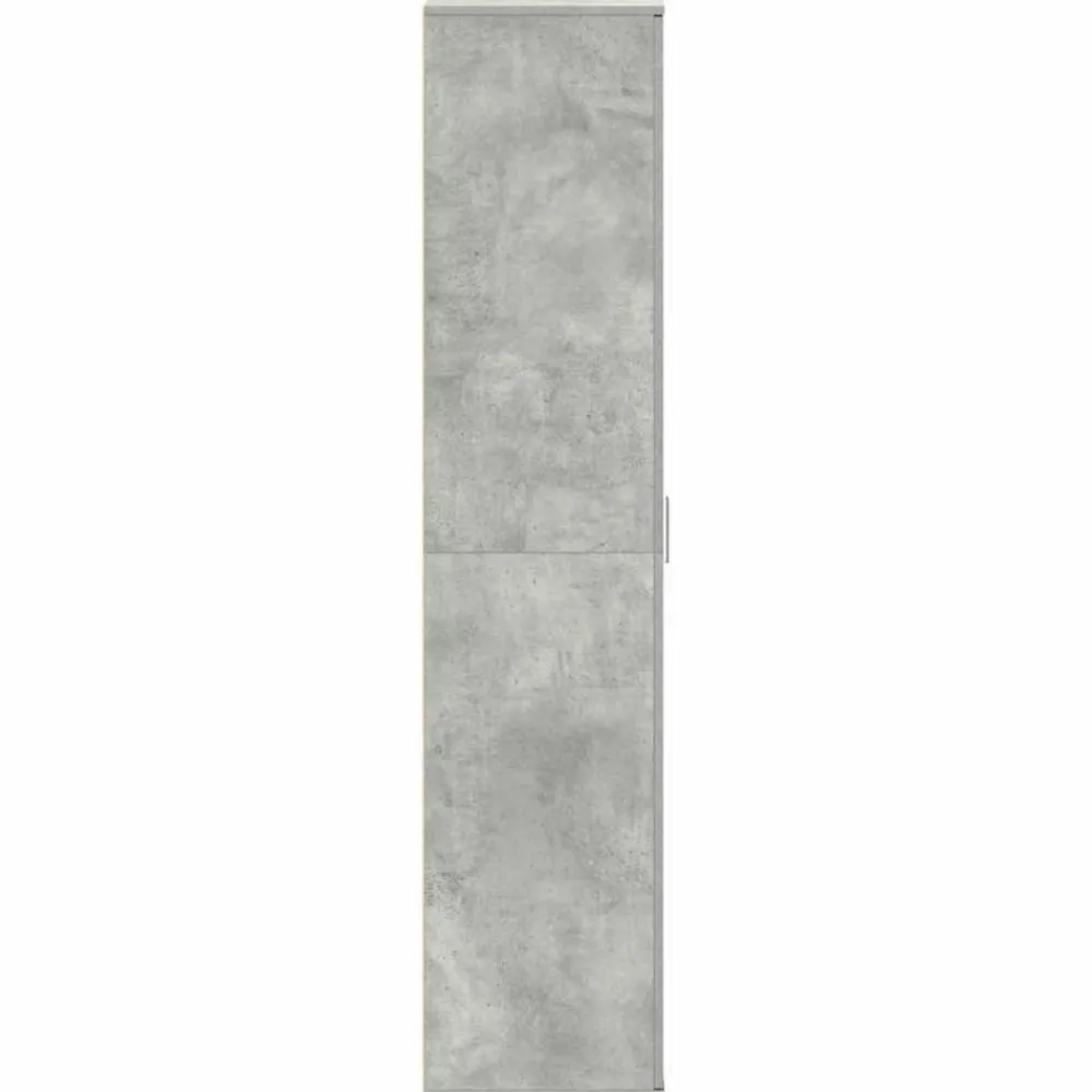 vidaXL Productos Del Hogar-Armario Zapatero con estante Gris Concreto 80 x 39 x 178 cm