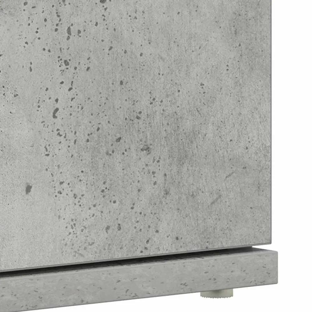 vidaXL Productos Del Hogar-Armario Zapatero con estante Gris Concreto 80 x 39 x 178 cm