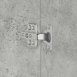 vidaXL Productos Del Hogar-Armario Zapatero con estante Gris Concreto 80 x 39 x 178 cm