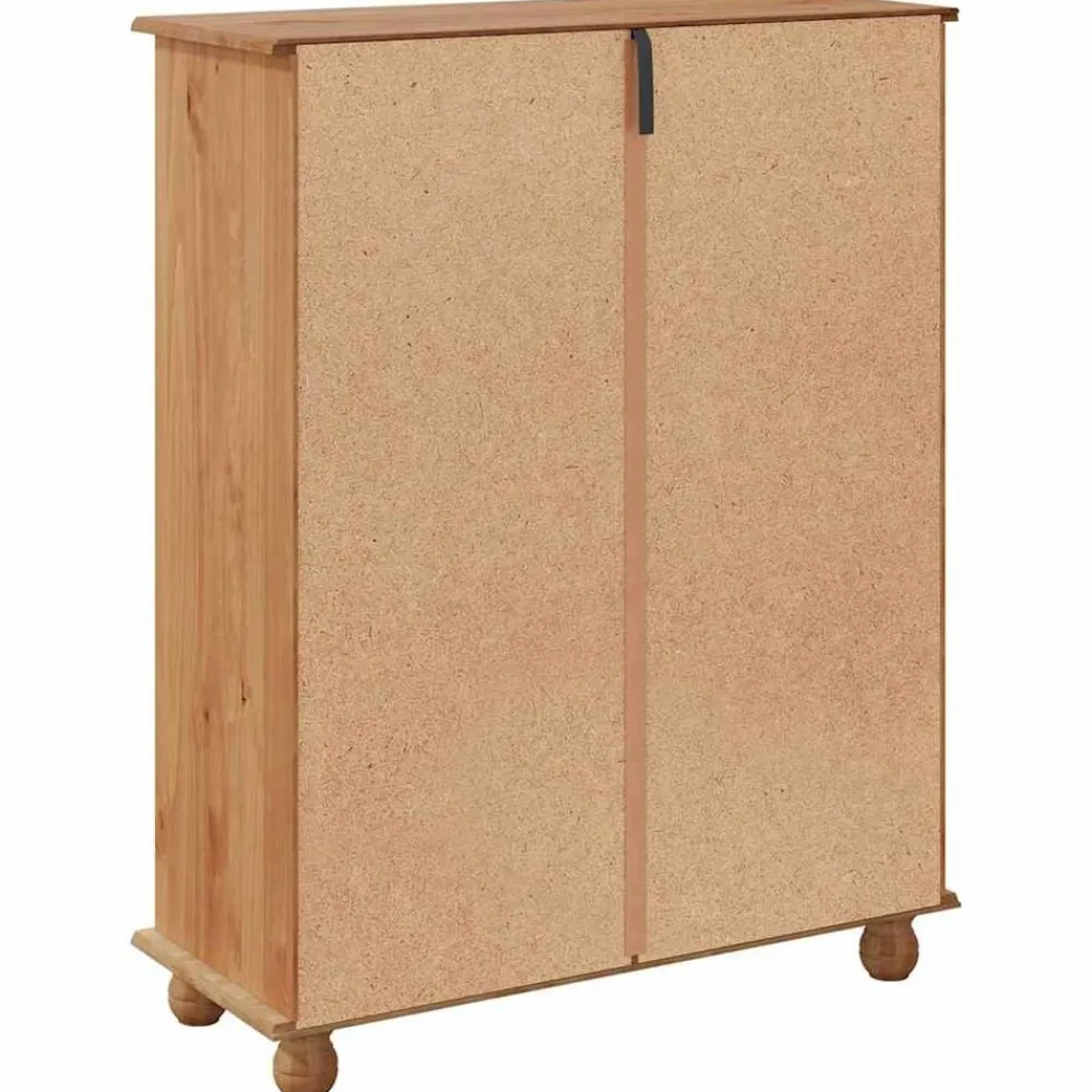 vidaXL Productos Del Hogar-Armario Zapatero con cajón ASKIM Marrón 85 x 35 x 108 cm