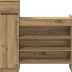 vidaXL Productos Del Hogar-Armario Zapatero con cajón Roble artesanal 100,5 x 28 x 100 cm