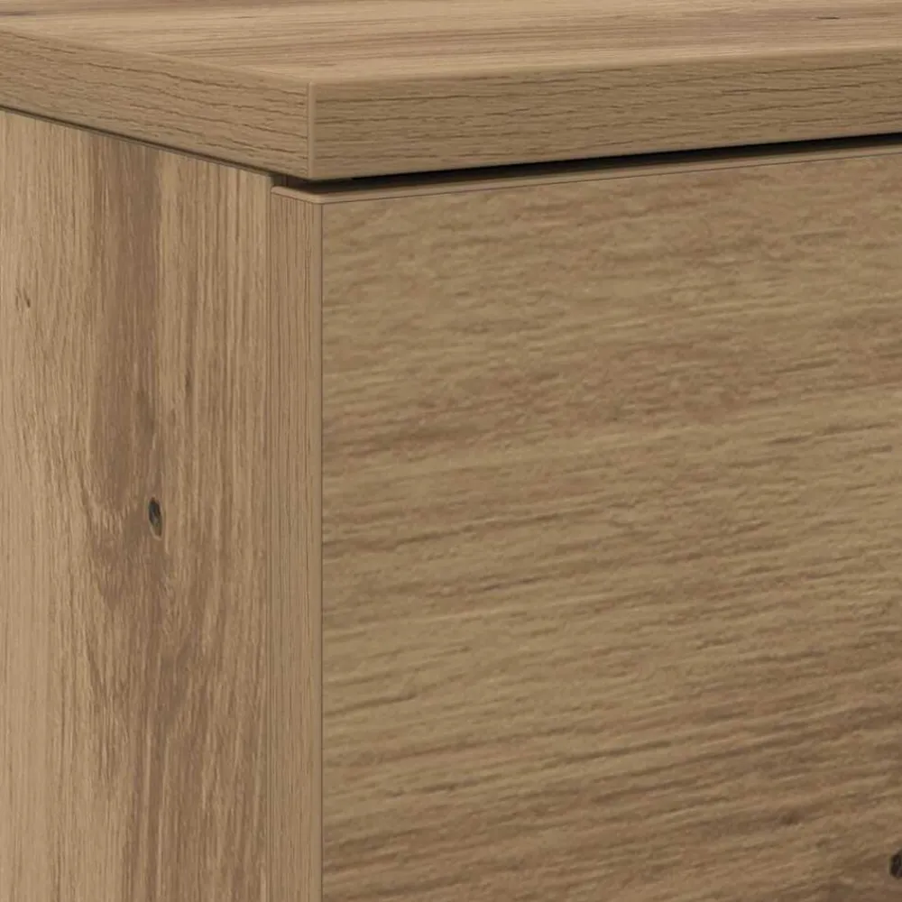vidaXL Productos Del Hogar-Armario Zapatero con cajón Roble artesanal 100,5 x 28 x 100 cm