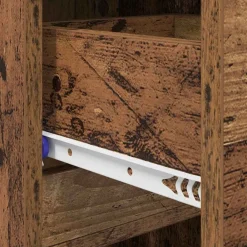 vidaXL Productos Del Hogar-Armario Zapatero con cajón Madera vieja 100,5 x 28 x 100 cm