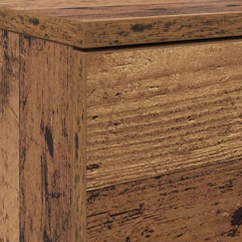 vidaXL Productos Del Hogar-Armario Zapatero con cajón Madera vieja 100,5 x 28 x 100 cm