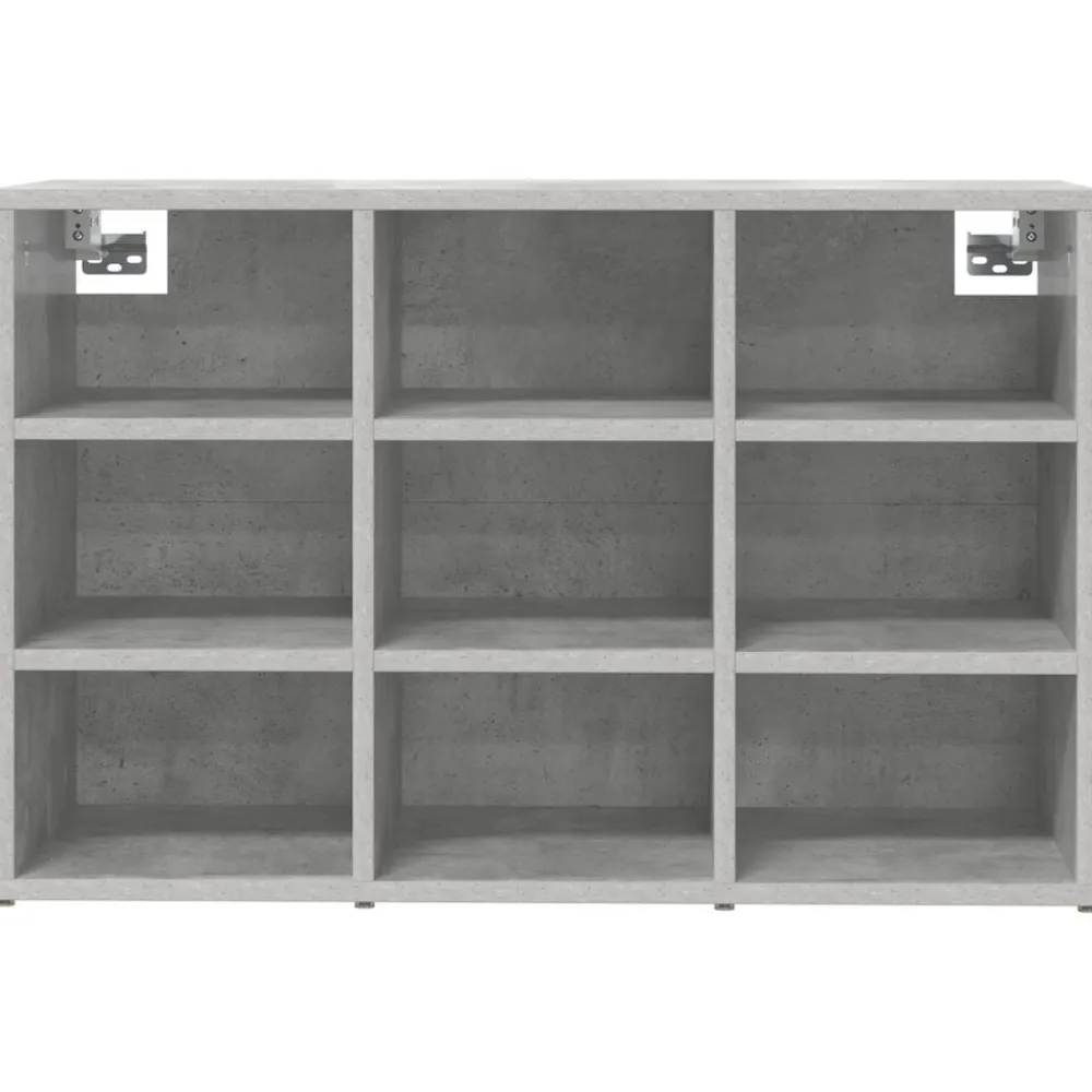 vidaXL Productos Del Hogar-Armario Zapatero con estante Gris hormigón 77,5 x 30 x 51 cm