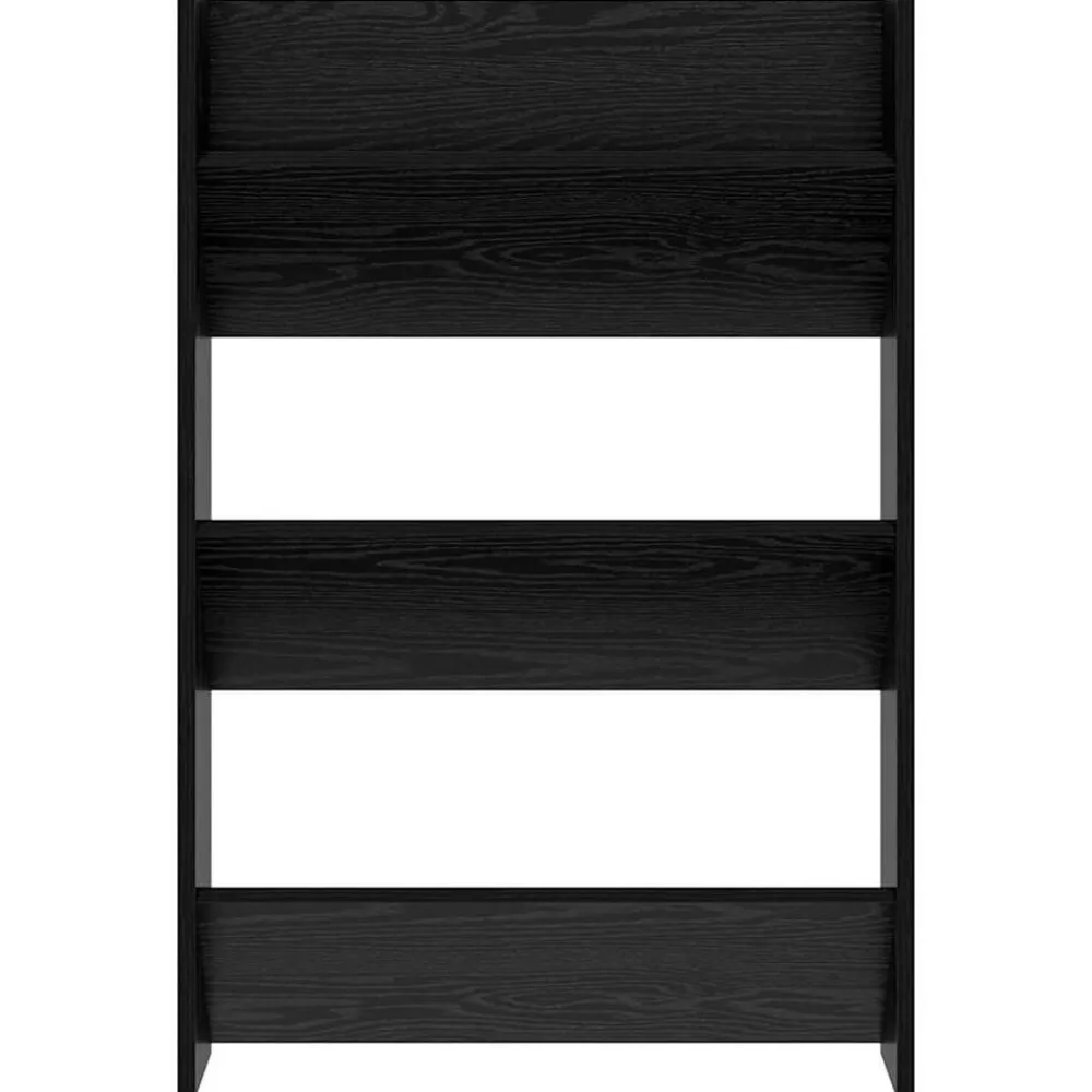 vidaXL Armario Zapatero con estante 60 x 18 x 90 cm Roble negro Clearance
