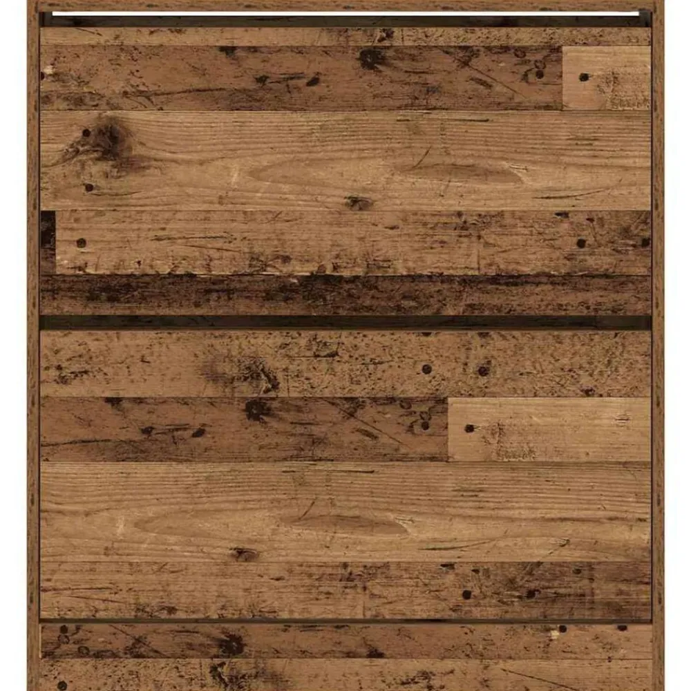 vidaXL Armario Zapatero con estante Madera vieja 80 x 21 x 87,5 cm Madera envejecida Online